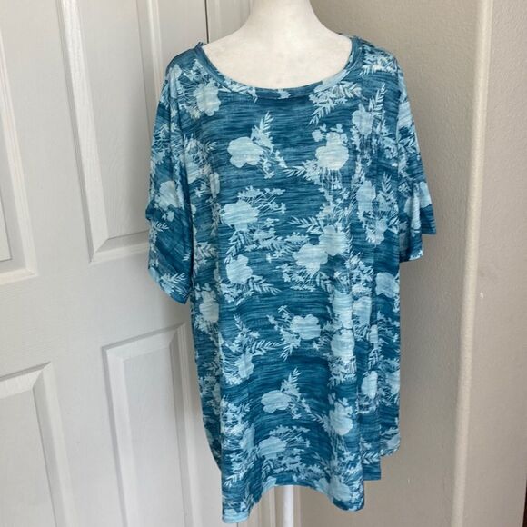 BloomChic Tropical Print Top Sz 26 - Picture 1 of 5